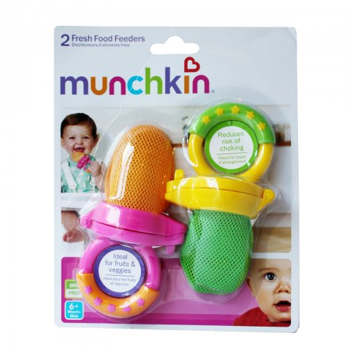 Munchkin ตาข่ายใส่ผลไม้ Munchkin (แพ็คคู่), สี: ส้ม-เขียว