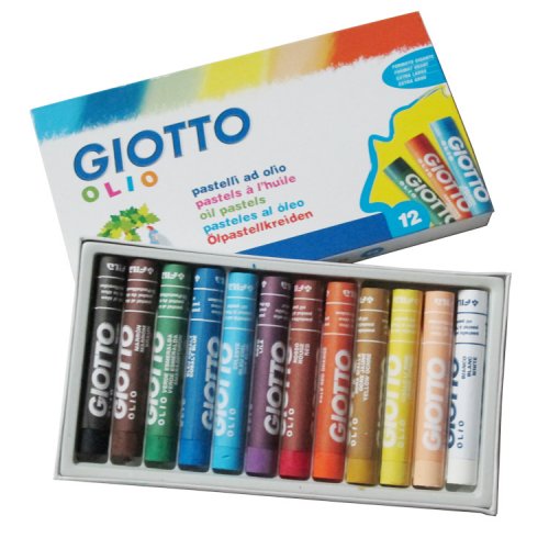 Giotto Be-Be สีเทียน Oil Pastel 12 สี (แท่งจัมโบ้)