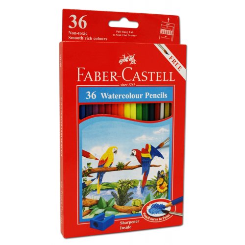 Faber-Castell สีไม้ระบายน้ำ 36 สี กล่องกระดาษ