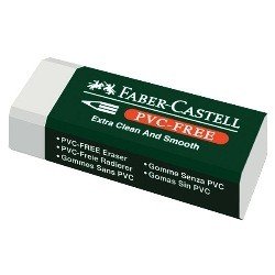 Faber-Castell ยางลบสีขาว ก้อนใหญ่(PVC Free)