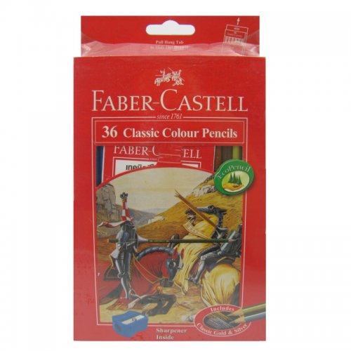 Faber-Castell สีไม้อัศวิน 36 สี กล่องกระดาษ