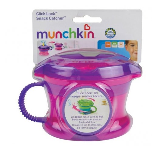 Munchkin กล่องใส่ขนมสำหรับเด็ก, สี: ชมพู