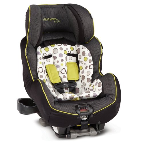 The First Years C650 True Fit Recline Convt,Car Seat O's-Black & Green