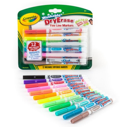 Crayola ปากกาเมจิกเขียนไวท์บอร์ด 12สี