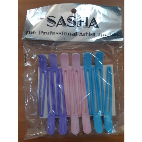 Sasha กิ๊ปปากเป็ด 10 ซม. แพ็คละ 12 ชิ้น คละสี