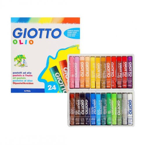 Giotto Be-Be OLIO สีเทียน Oil Pastel 24 สี (แท่งจัมโบ้)