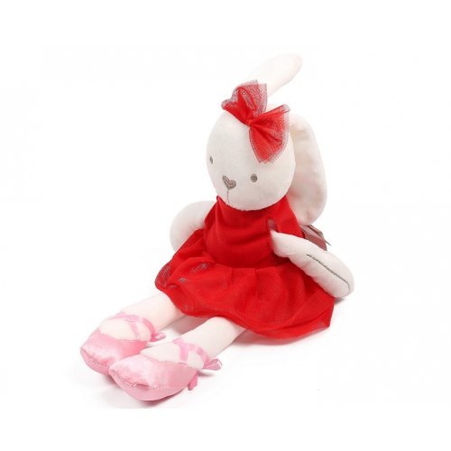 2Kids ตุ๊กตากระต่ายกอด Ballerina Bunny, สี: แดง
