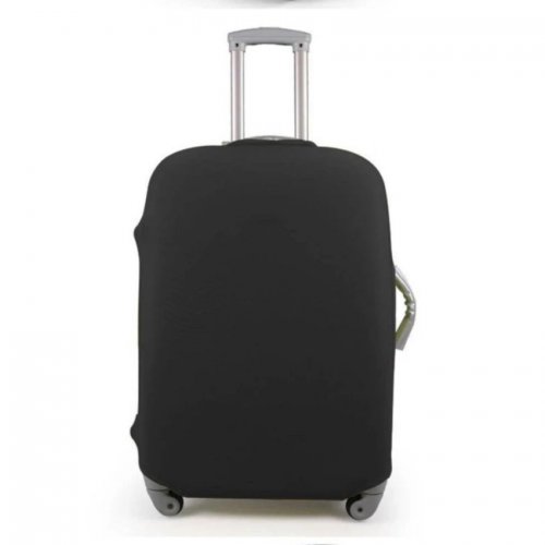 ผ้าคลุมกระเป๋าเดินทางแบบยืด ป้องกันฝุ่นและรอยขีดข่วน สำหรับกระเป๋าเดินทาง ขนาด 18"-20" (S), สี: ดำ