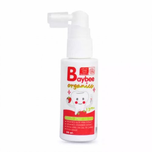 BayBee Instyle สเปรย์ป้องกันฟันผุ ออร์แกนิค 50 ml., กลิ่น: สตอเบอรี่