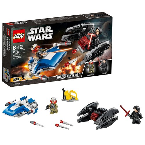 Lego A-Wing vs. TIE Silencer Microfighters, Spielzeug 75196