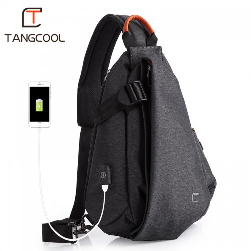 Tangcool TANGCOOL กระเป๋าคาดอก กันน้ำ รุ่น TC-901 (L), สี: ดำ