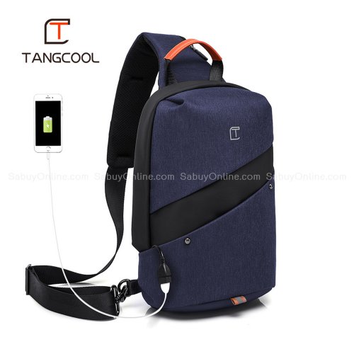 Tangcool กระเป๋าคาดอก กันน้ำ รุ่น TC-907, สี: น้ำเงิน