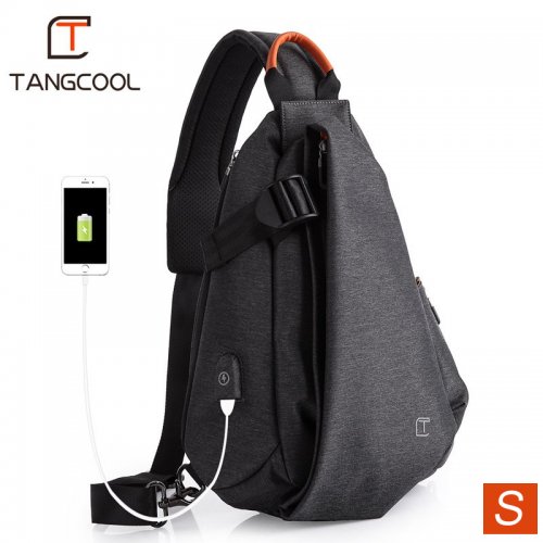 Tangcool TANGCOOL กระเป๋าคาดอก กันน้ำ รุ่น TC-901 (S), สี: ดำ