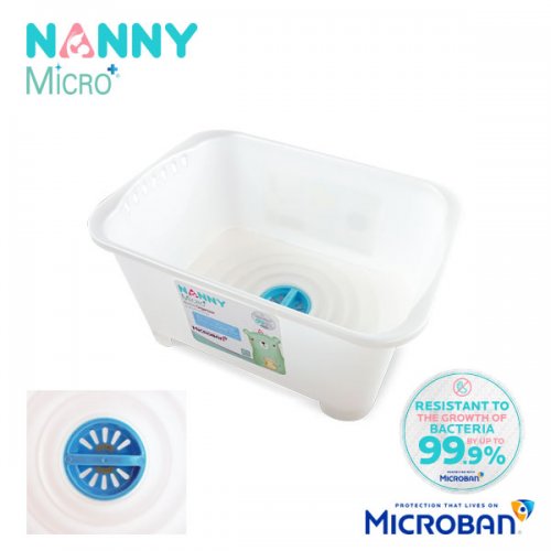 Nanny Nanny Micro+ อ่างล้างขวดนม มี Microban ป้องกันแบคทีเรีย