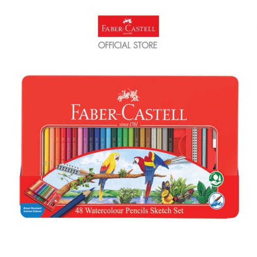 Faber-Castell Faber-Castell สีไม้ระบายน้ำ 48 สี กล่องเหล็ก