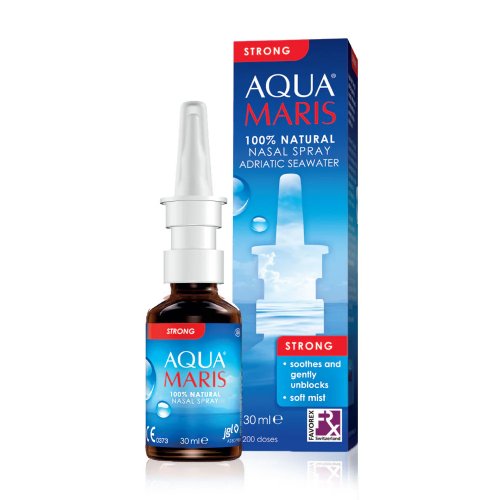 Aqua maris Aqua Maris Strong สเปรย์พ่นจมูกชนิดความเข้มข้นสูง สำหรับใช้ประจำวัน ขนาด 30 ml.
