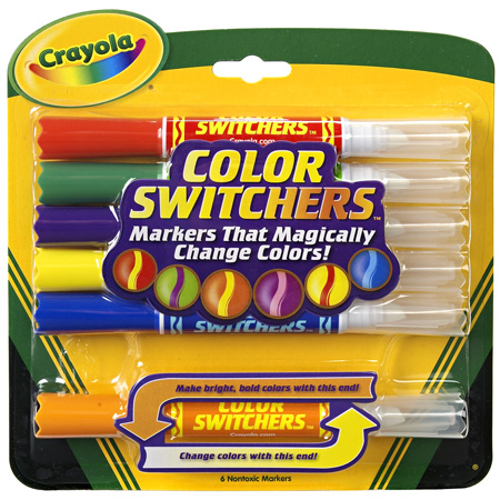 Crayola สีเมจิก6แท่ง(เปลี่ยนสีได้)